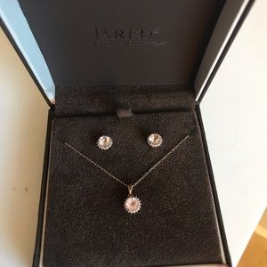 Jared morganite earrings and necklace.